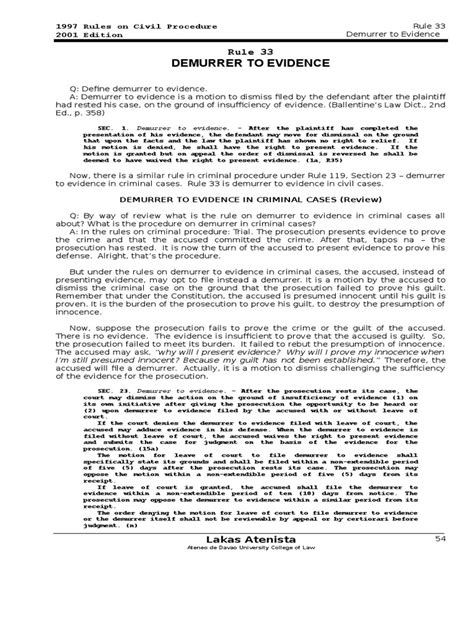 demurrer to evidence in tagalog|Rule 33 (Demurrer to Evidence) » Philippine e.